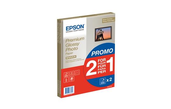 762816 Epson C13S042169 Papir Epson prem.glossy foto  A4 (2x15) 